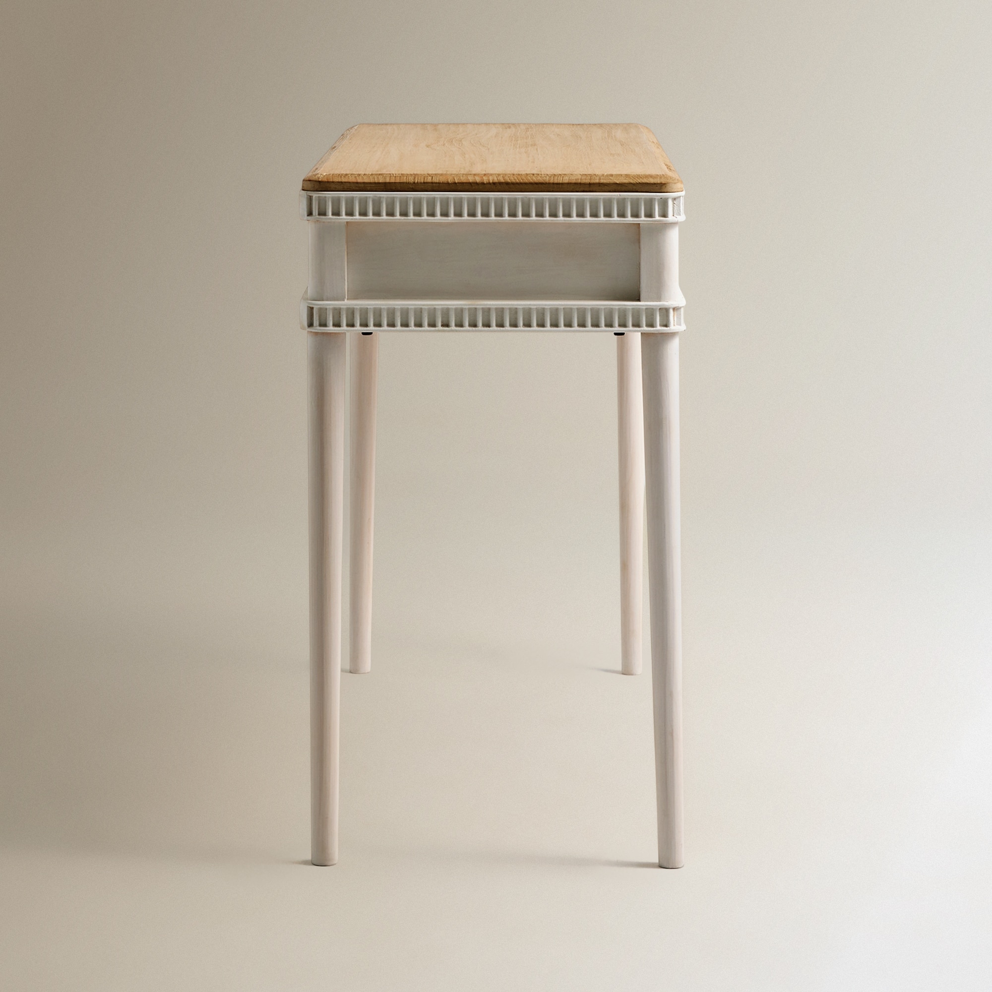 Toucador de Madeira de Pinho Reciclado Amelia Branco-4