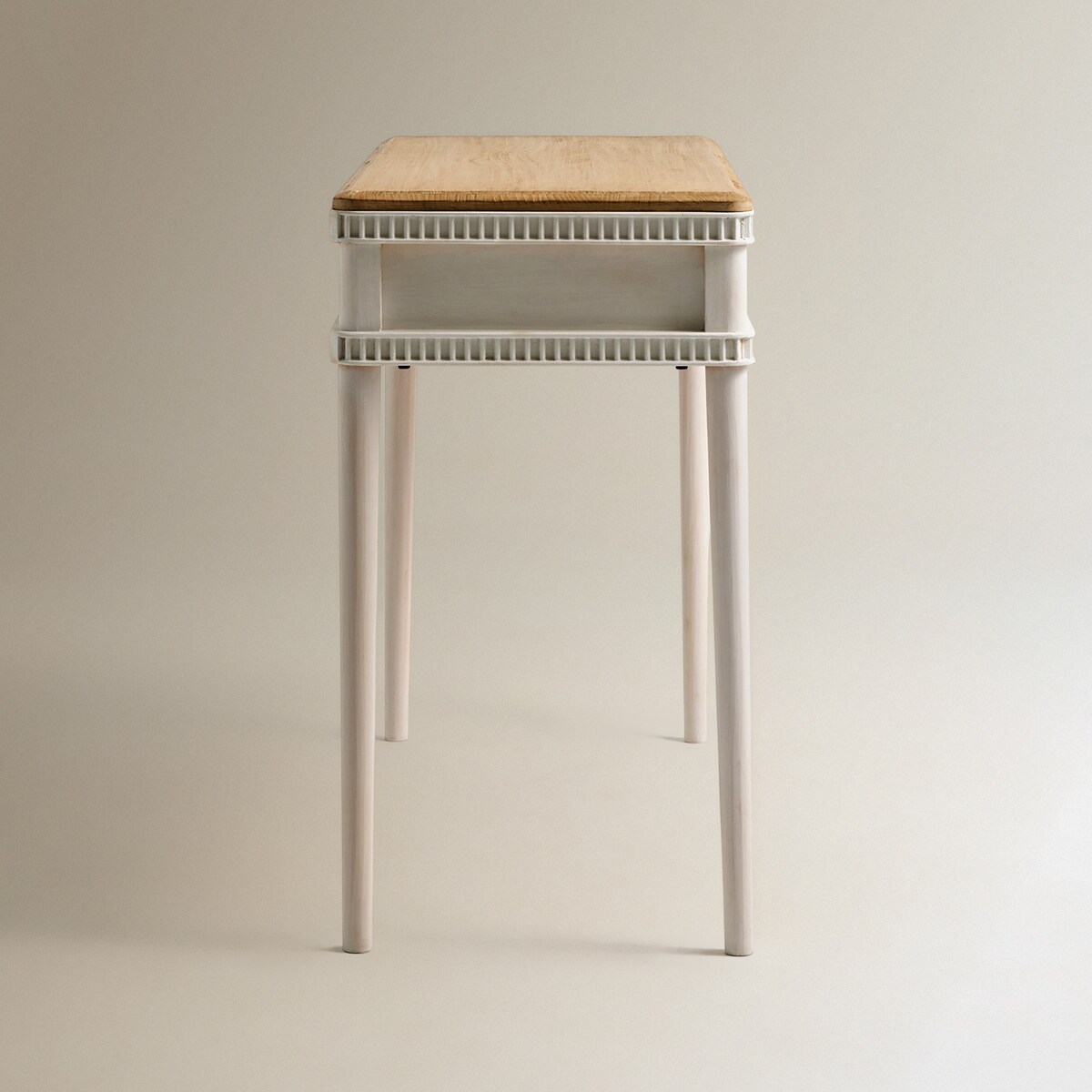 Toucador de Madeira de Pinho Reciclado Amelia Branco-4