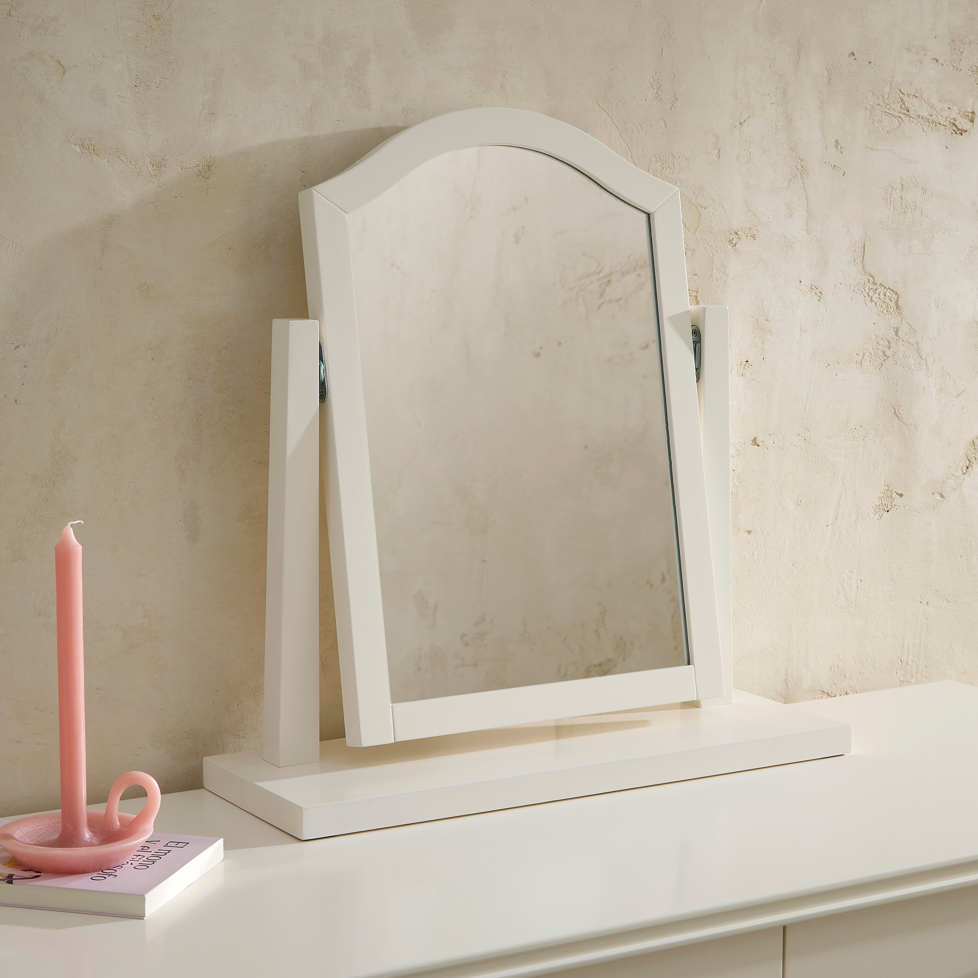 Espelho de Madeira de Faia Caviedes Branco-1