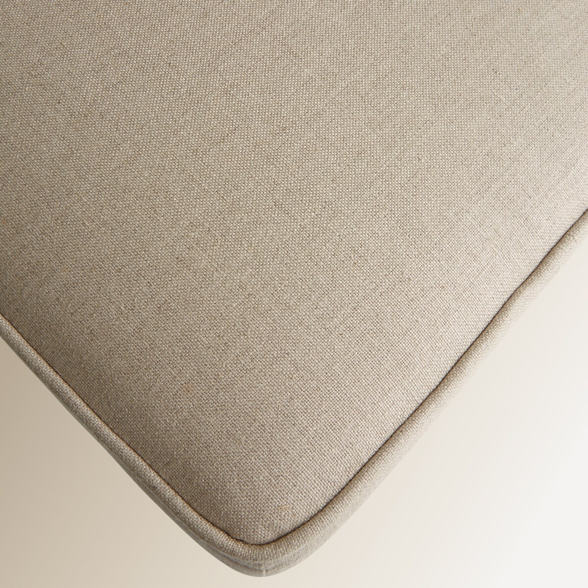 Banco de Carvalho Estofado em Linho Vintage Carvalho envelhecido-5