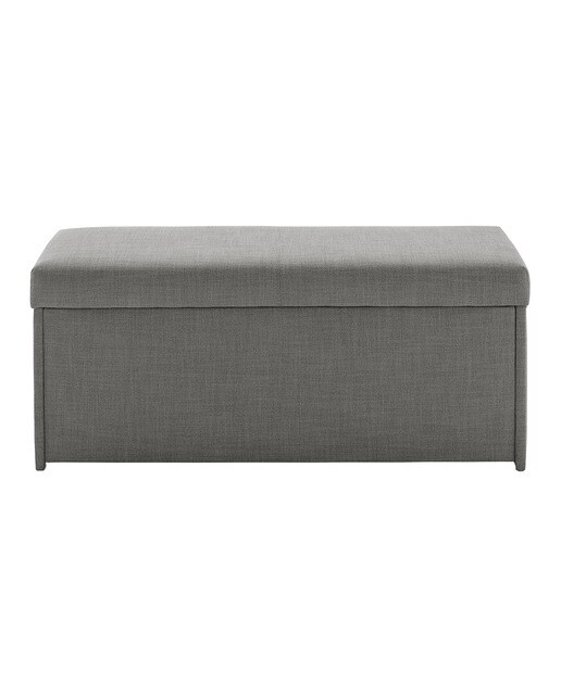 Banco con zapatero tapizado Brest El Corte Inglés - Gris Gris-3