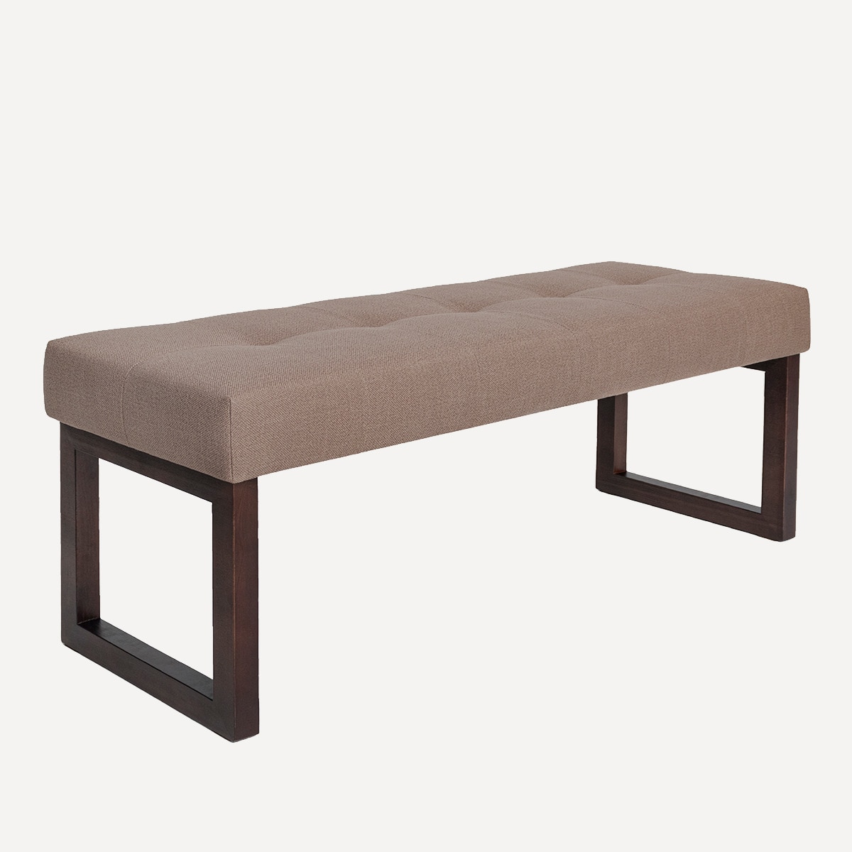 Banco de Madeira Estofado Balmoral Bérgamo/Bege-1