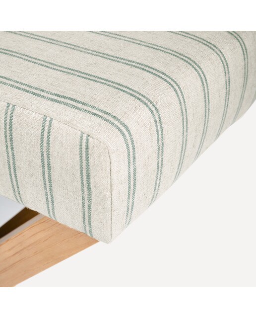 Banco de Pinho Estofado Porto - 122 cm Verde-4