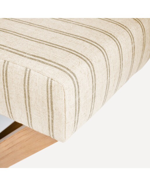 Banco de madera de pino tapizado 50 cm Porto El Corte Inglés - Caqui 50 cm Caqui-4