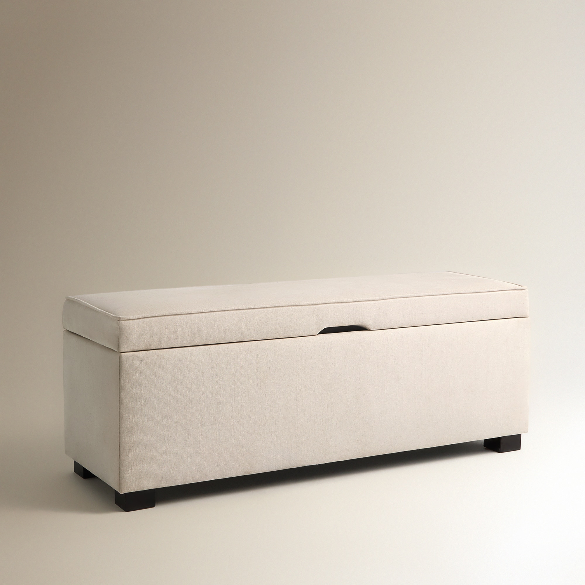 Banco Estofado com Armazenamento Byron Bege-2