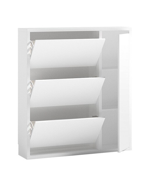 Zapatero con 3 trampones y una puerta Noel El Corte Inglés - Blanco Blanco-2