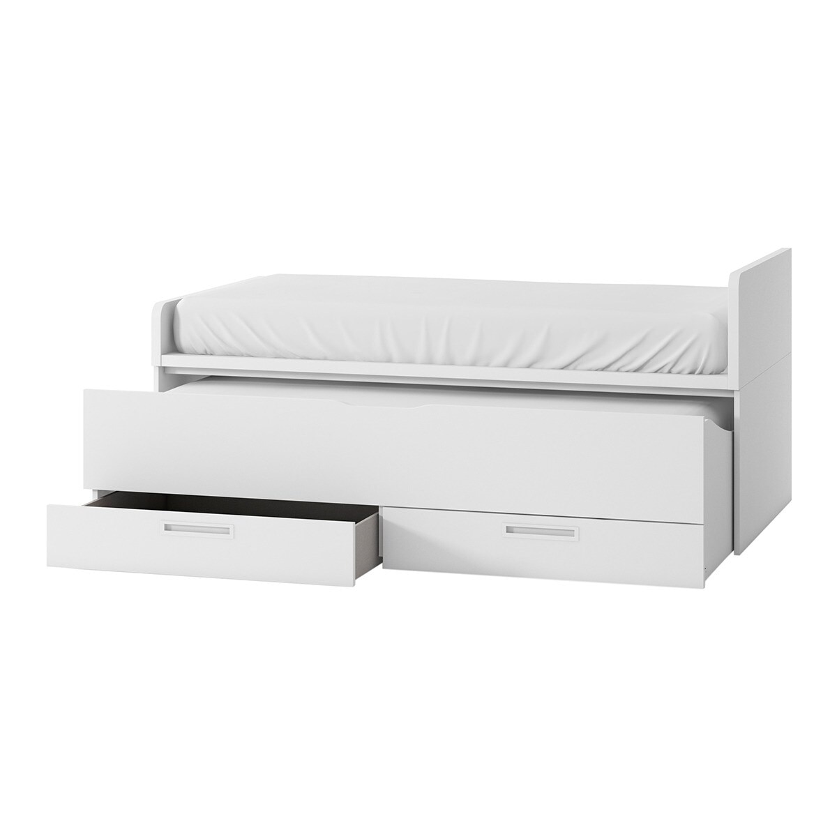 Cama nido con 2 cajones y costado derecho alto Mio El Corte Inglés - Blanco Blanco-2