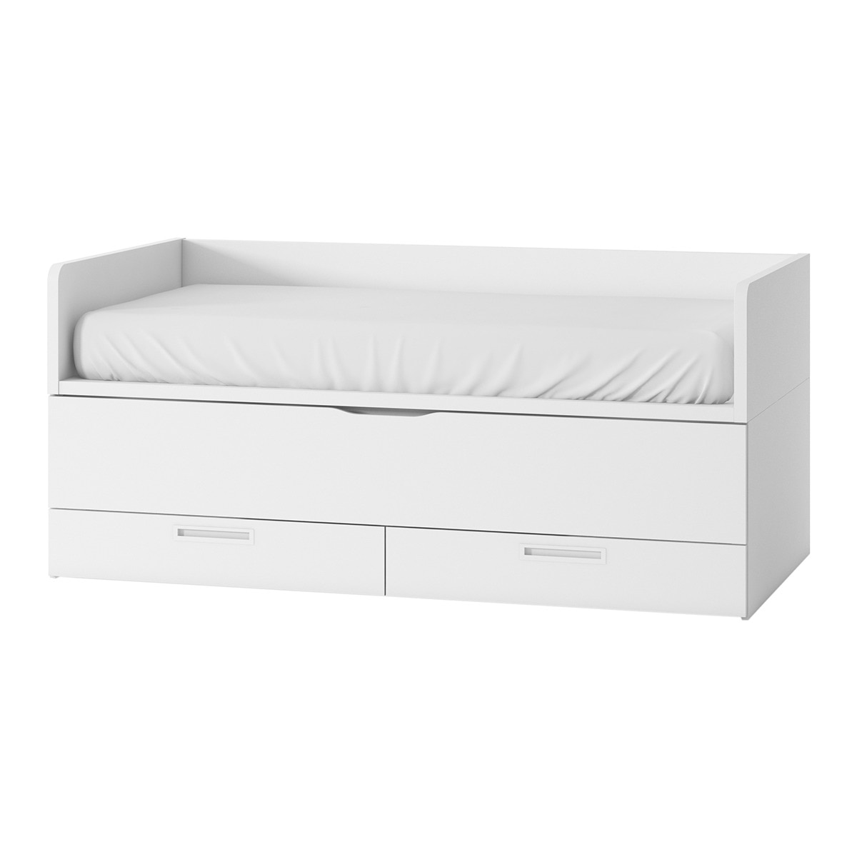 Cama nido con 2 cajones y costados altos Mio El Corte Inglés - Blanco Blanco-1