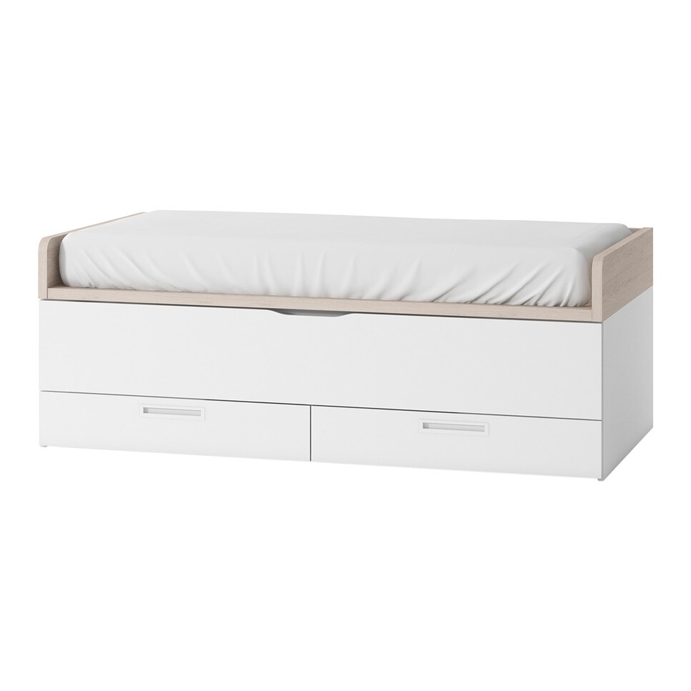 Imagen 0 de Cama nido con 2 cajones y costados bajos Mio El Corte Inglés Blanco / Canela