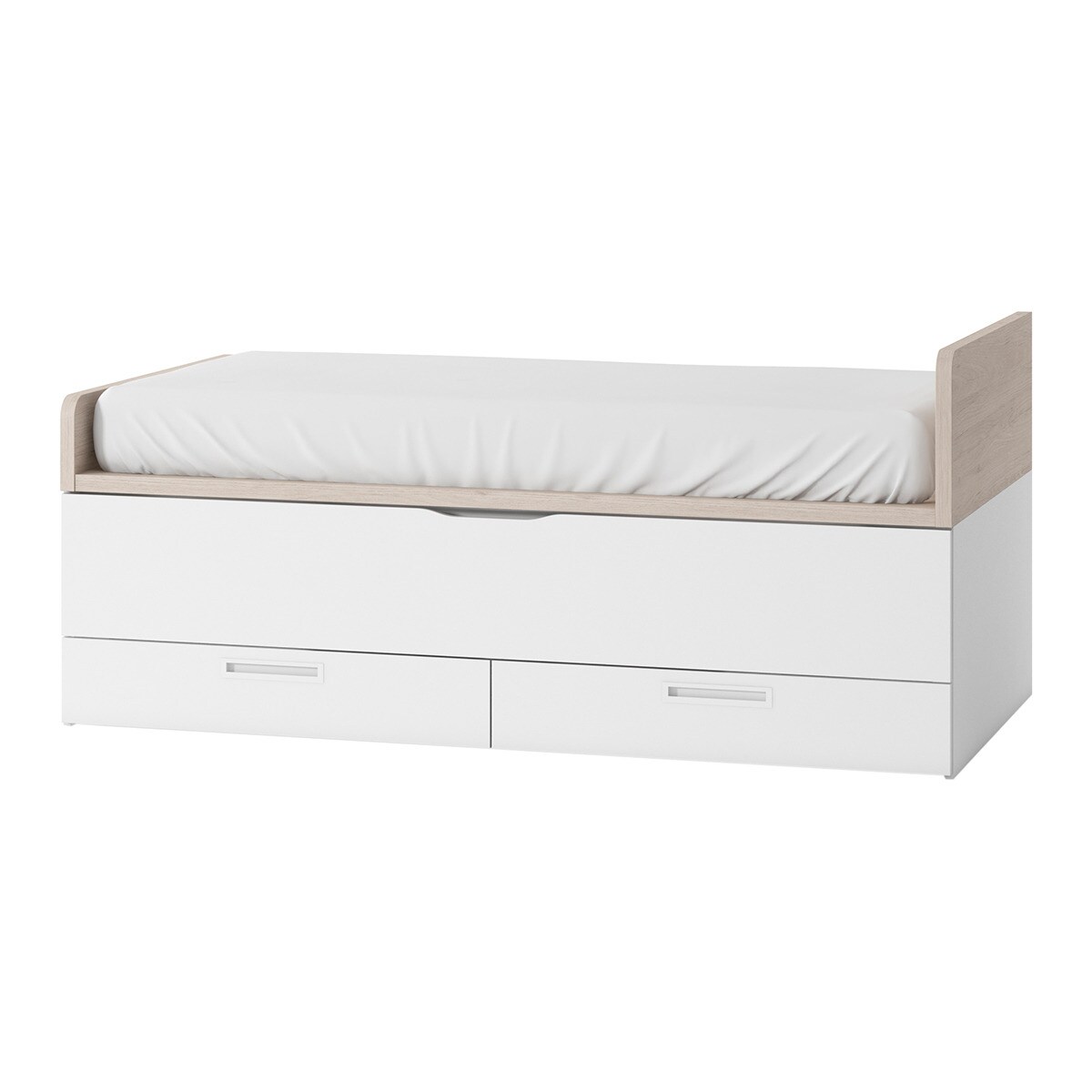 Imagen 0 de Cama nido con 2 cajones y costado derecho alto Mio El Corte Inglés Blanco / Canela