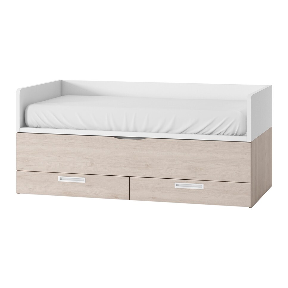 Imagen 0 de Cama nido con 2 cajones y costados altos Mio El Corte Inglés Blanco / Canela