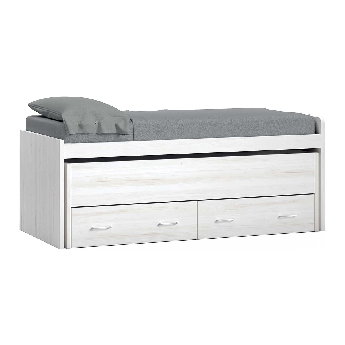 Imagem 0 de Cama com Gavetão Oculto com 2 Gavetas Noel