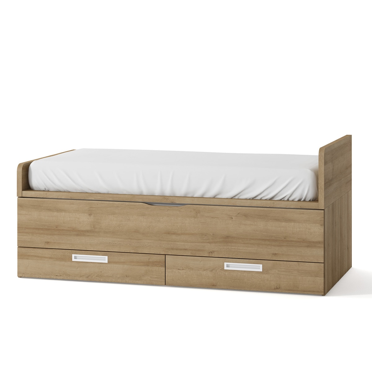 Cama nido con 2 cajones y costado derecho alto Mio El Corte Inglés - Canela Canela-1