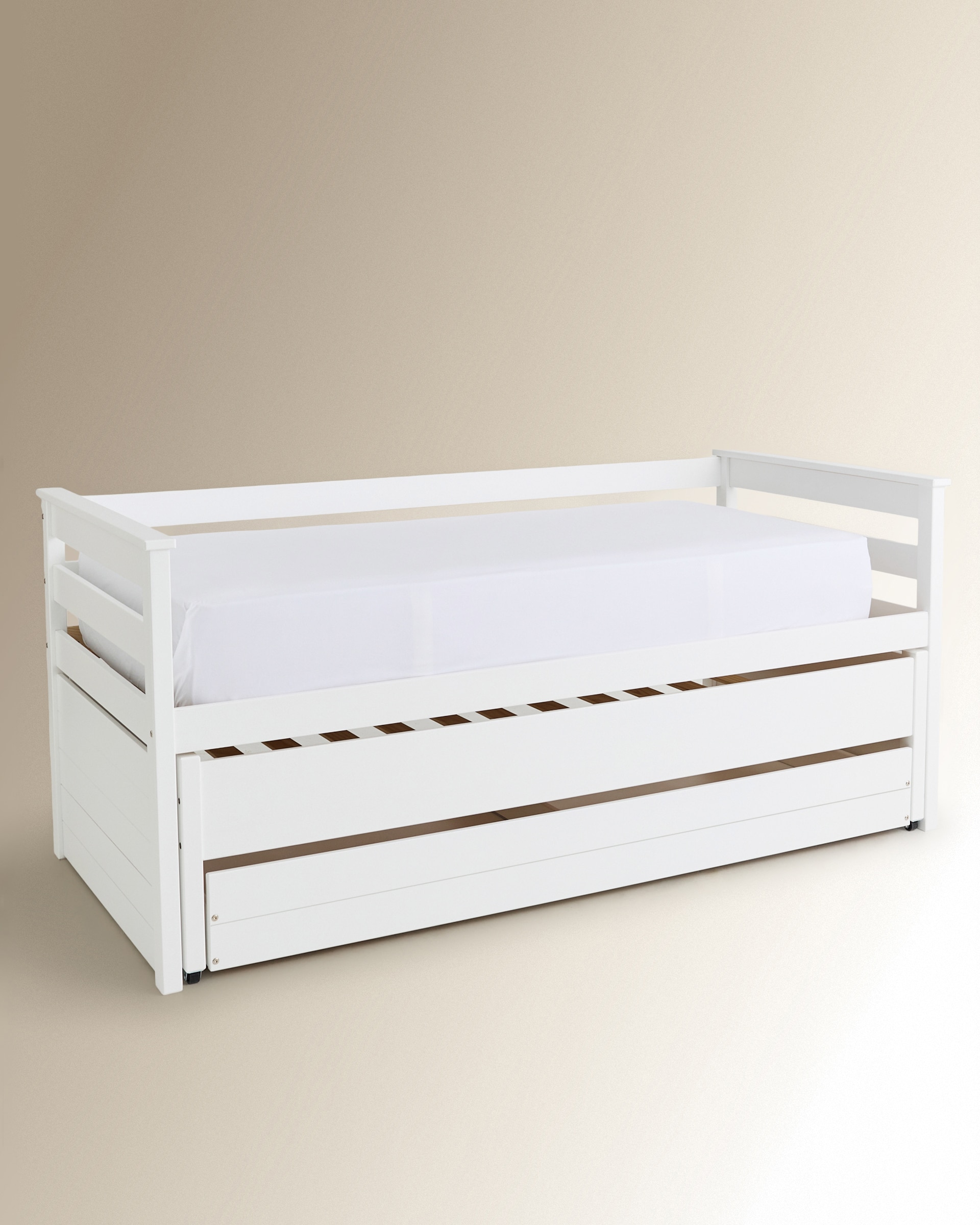 Cama nido con cajones Andrea - Blanco Cama de 90 cm Blanco-3