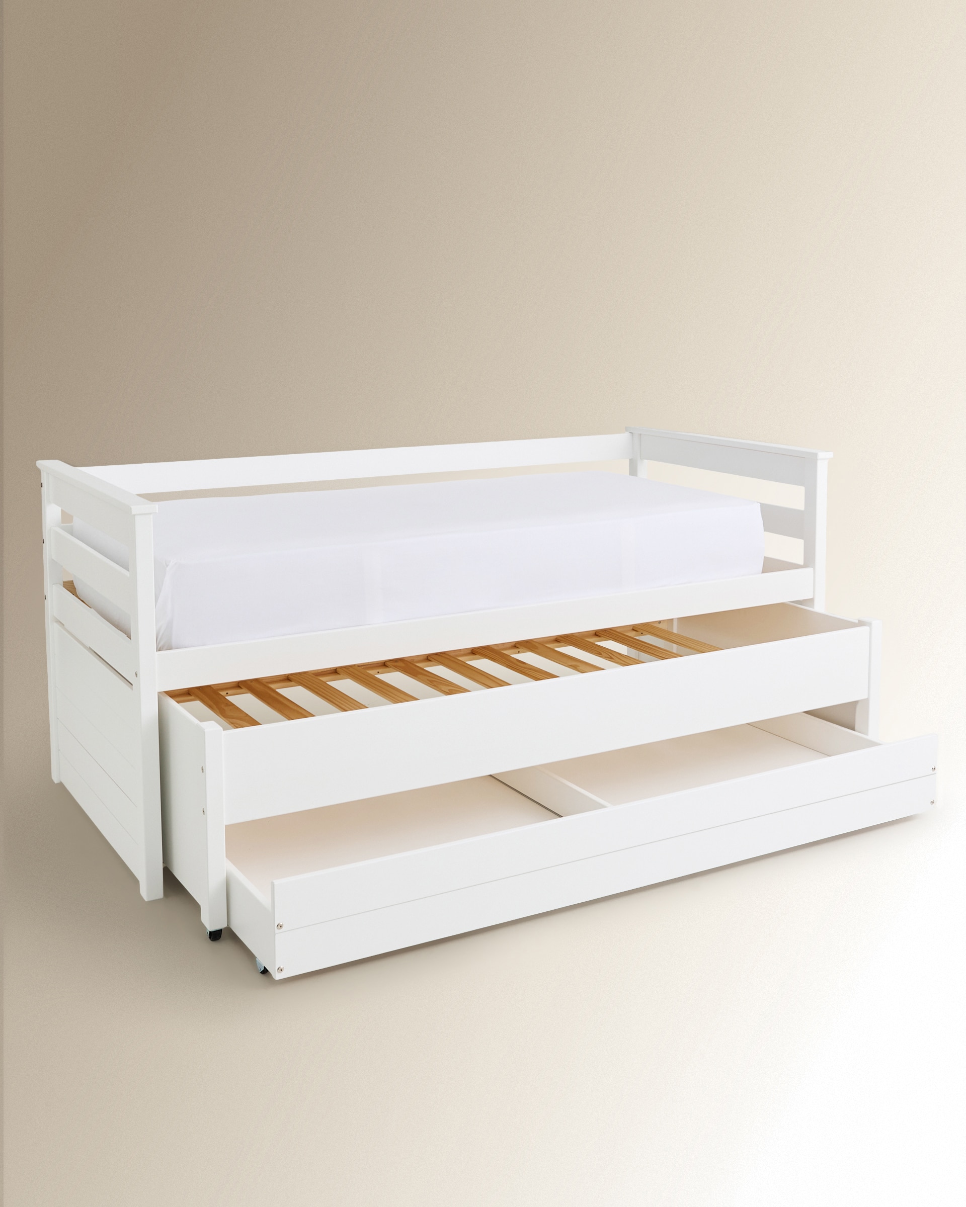 Cama nido con cajones Andrea - Blanco Cama de 90 cm Blanco-6