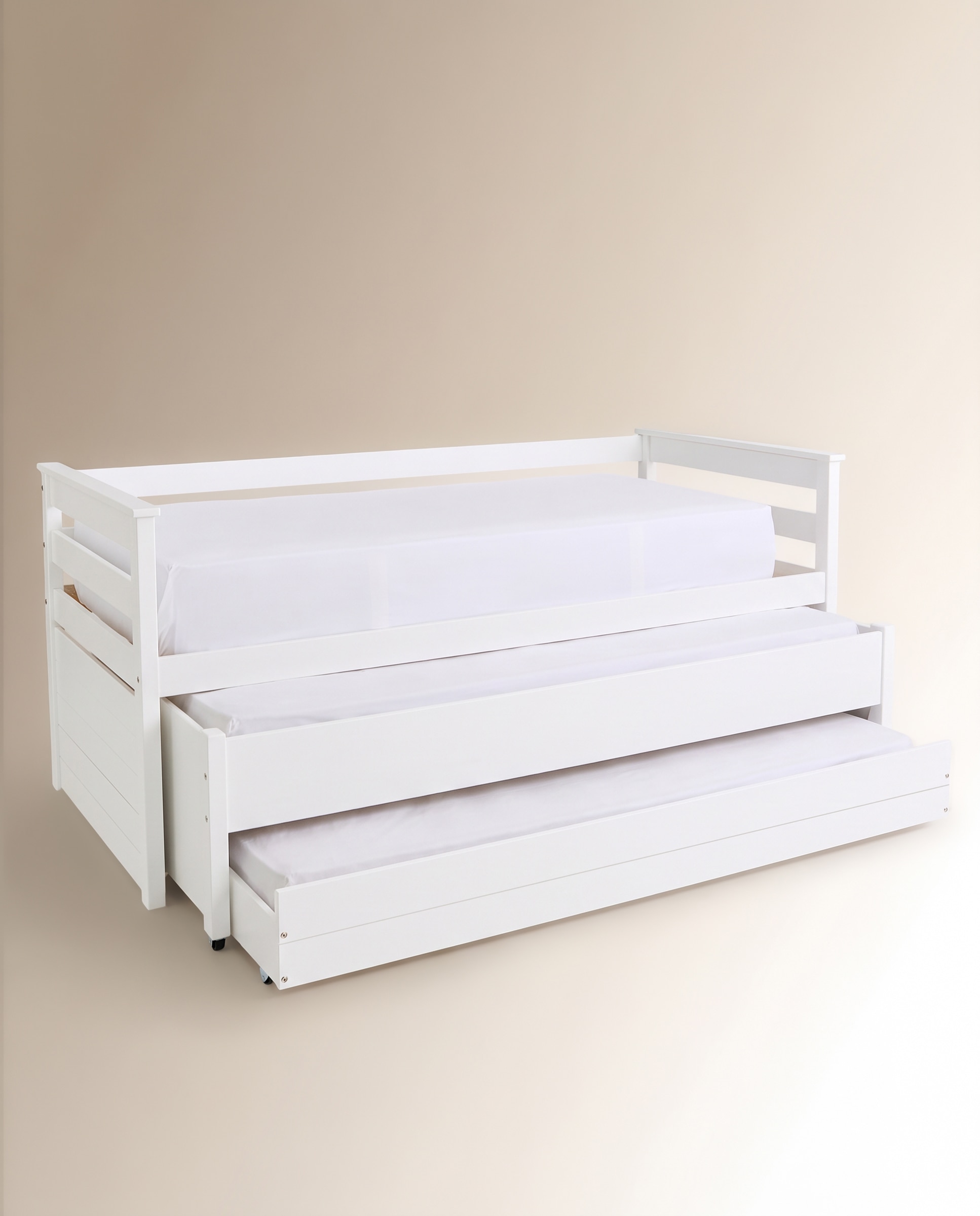Cama nido con cajones Andrea - Blanco Cama de 90 cm Blanco-10