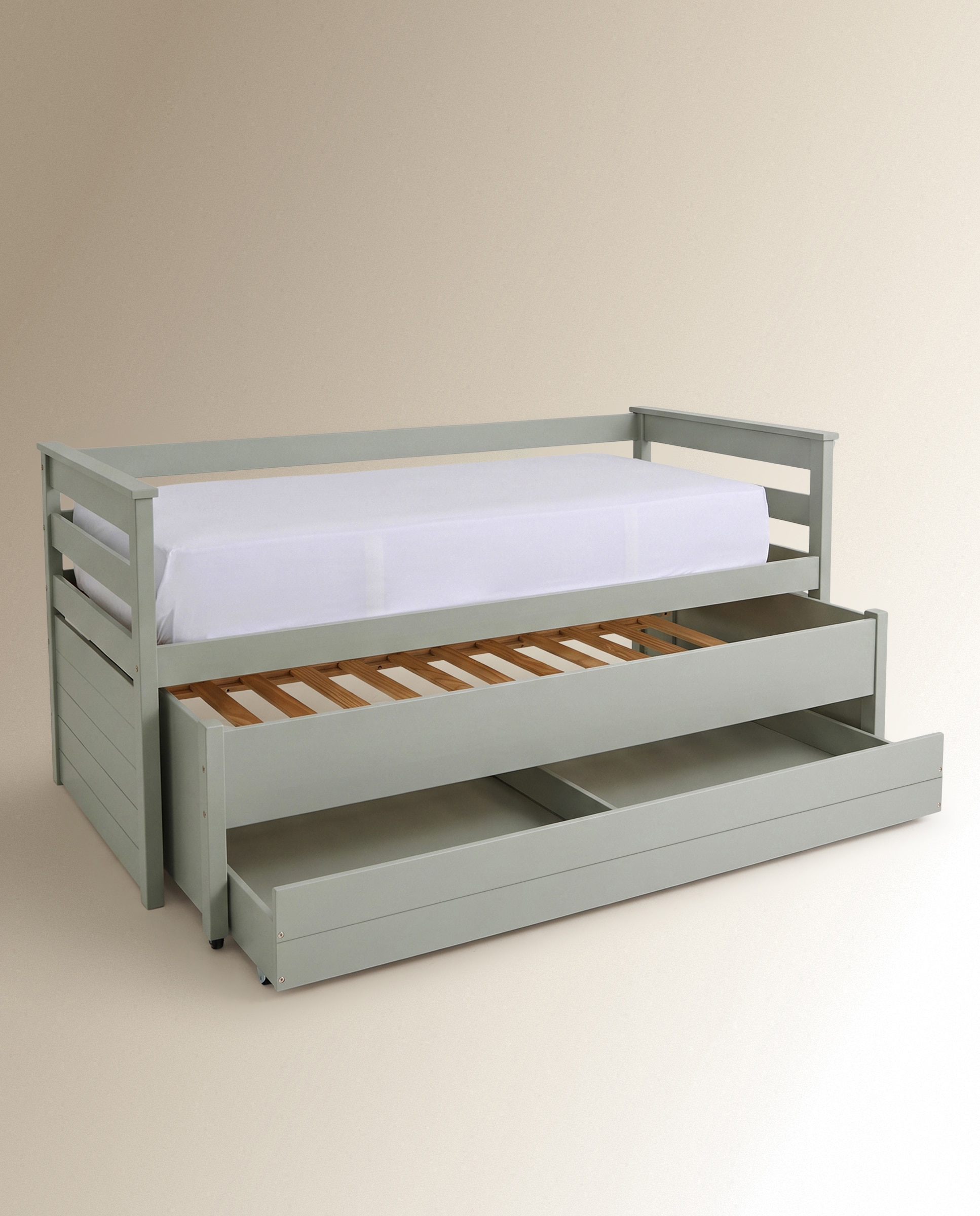 Cama nido con cajones Andrea - Verde Cama de 90 cm Verde-6