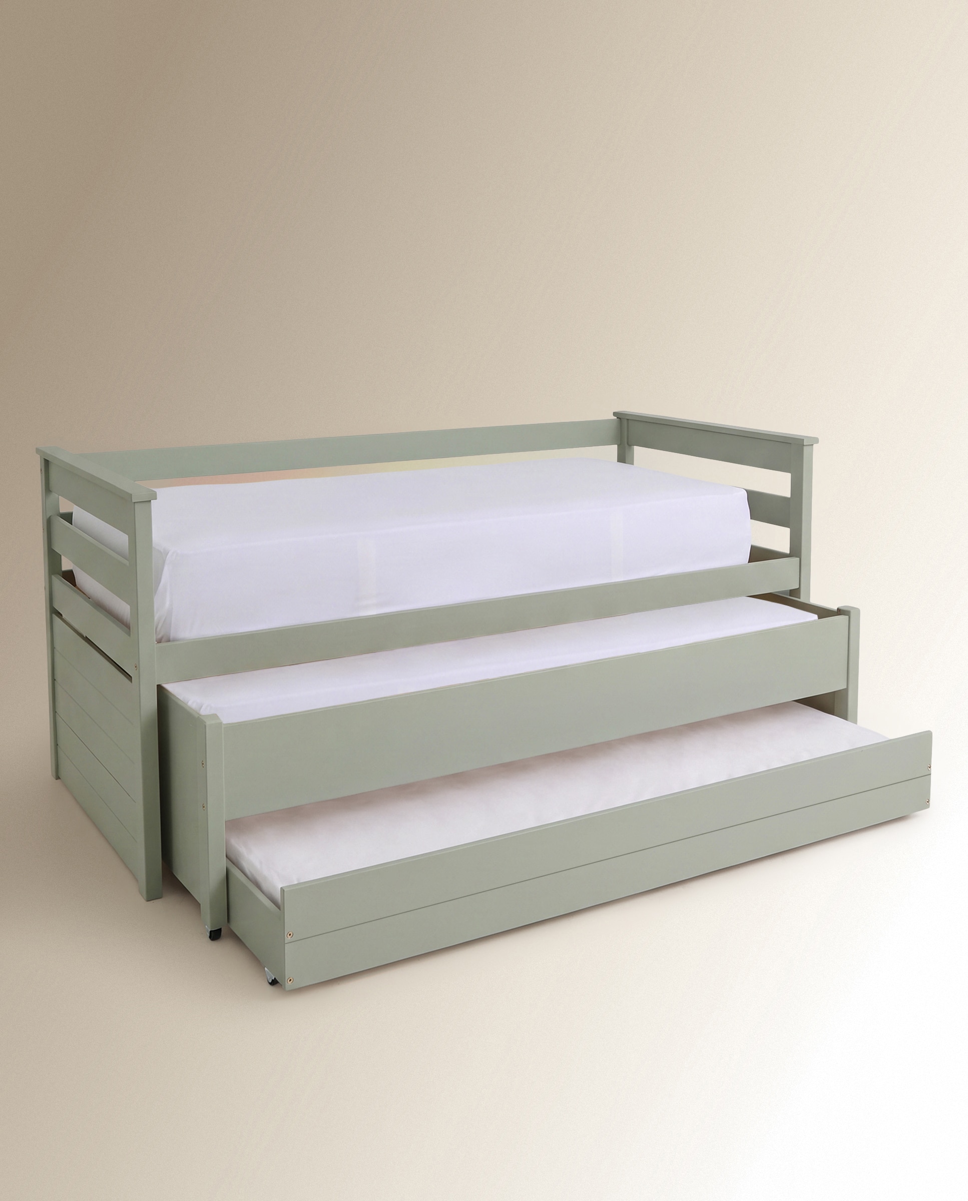 Cama nido con cajones Andrea - Verde Cama de 90 cm Verde-11