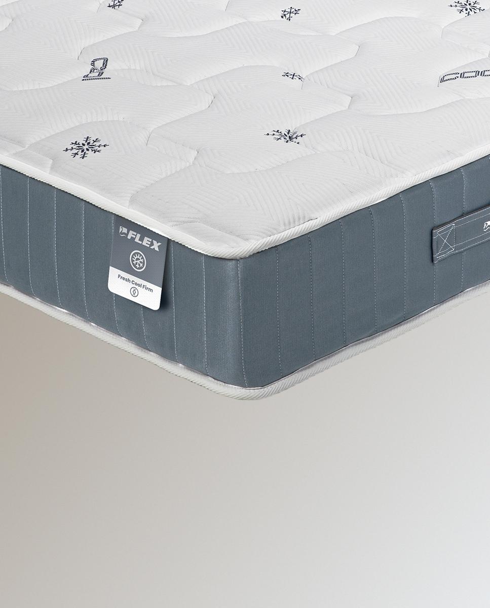 Colchón de muelles de hilo continuo Multielástic® Fresh Cool Multi Flex® Blanco-2