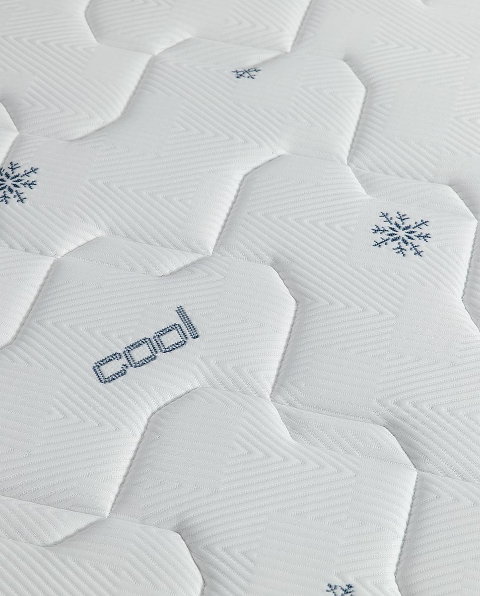 Colchón de muelles de hilo continuo Multielástic® Fresh Cool Multi Flex® Blanco-4