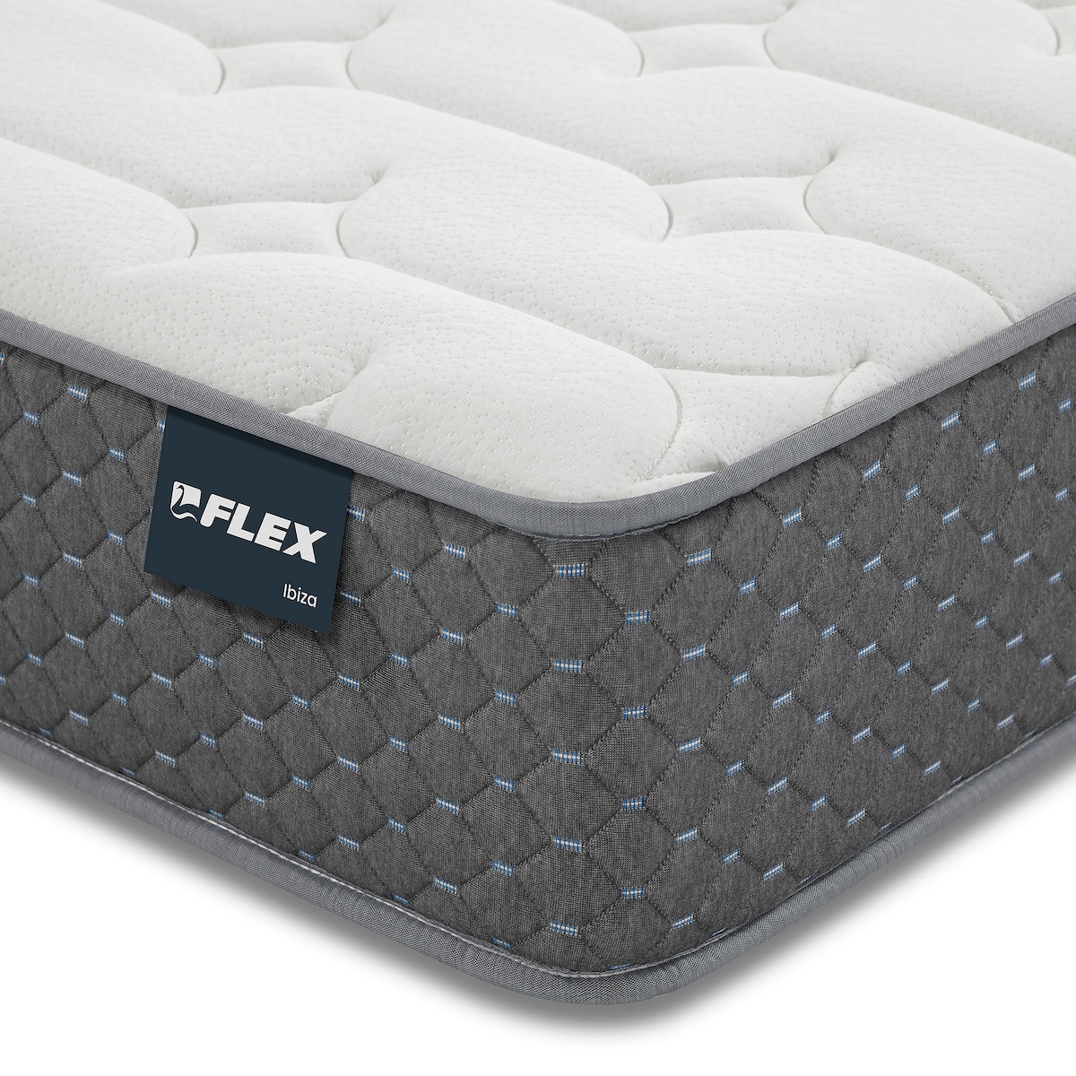 Colchón HR + viscoelástica Ibiza Flex Blanco-2