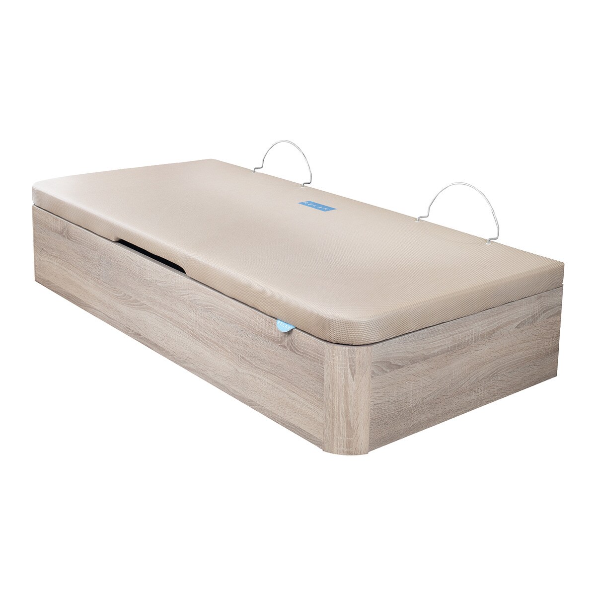 Canapé abatible de madera Musa 32 Apertura Lateral Relax Natural-2