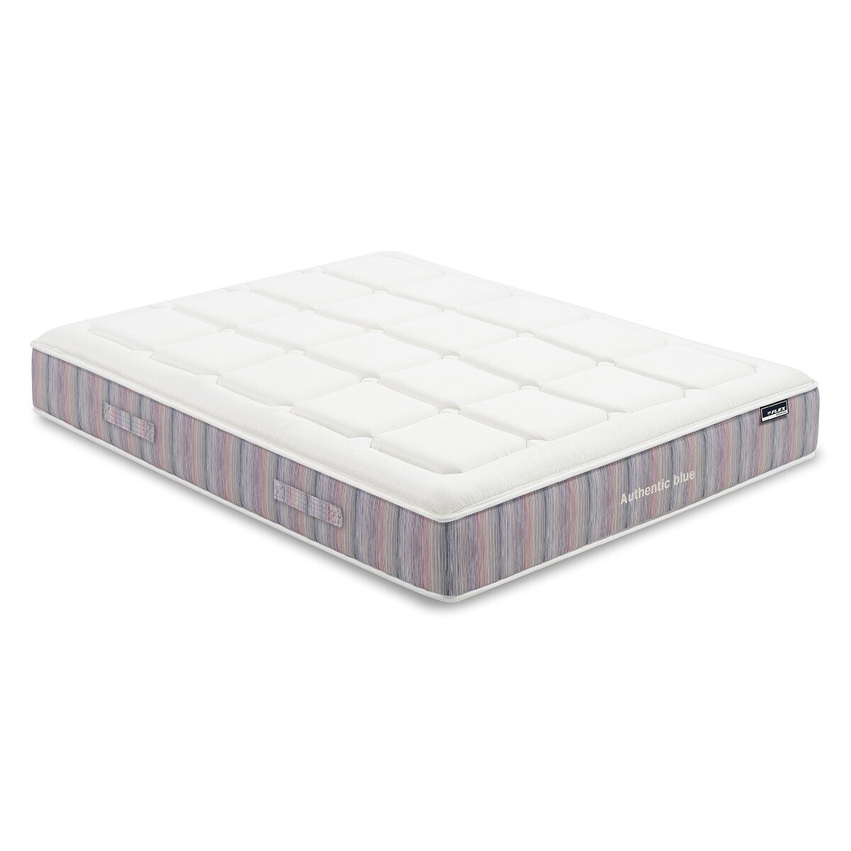 Colchón de muelles Multielástic® MultiCare® Authentic Blue Flex - Blanco Cama 80 x 200 cm Blanco-1