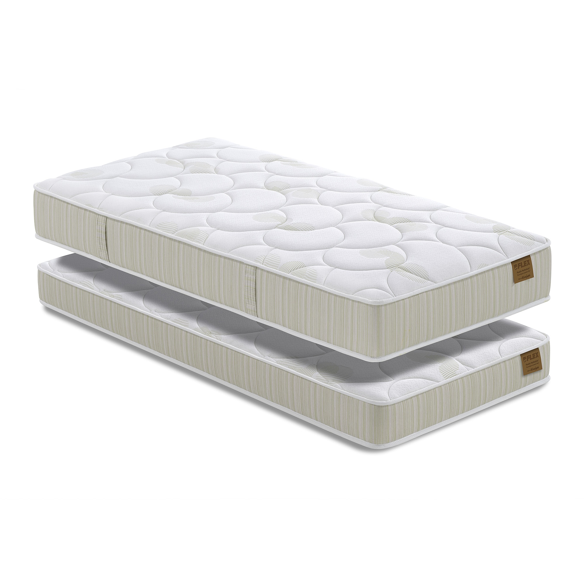 Flex - Pack 2 colchones infantil-juvenil de muelles continuos Multielástic® Chelsea 26cm + Chelsea Slim 19cm Flex.