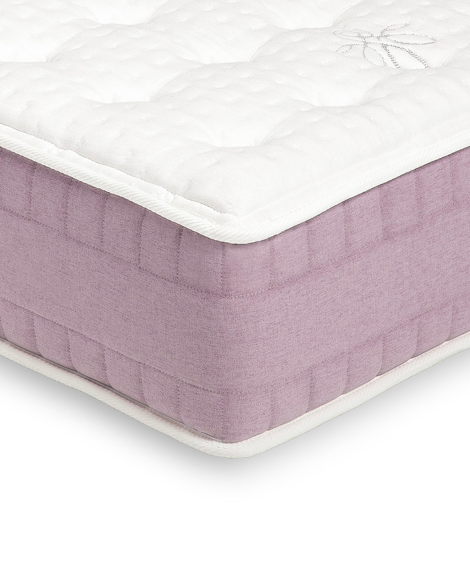 Colchón de HR + viscoelástica Lavanda Visco Flex Blanco Cama 80 x 190 cm Blanco-3