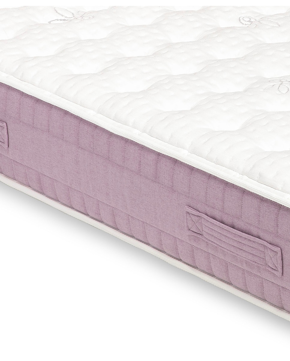 Colchón de HR + viscoelástica Lavanda Visco Flex Blanco Cama 80 x 190 cm Blanco-5
