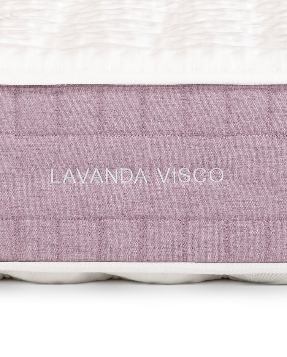 Colchón de HR + viscoelástica Lavanda Visco Flex Blanco Cama 80 x 190 cm Blanco-6