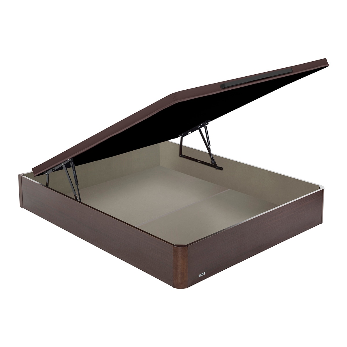 Canapé abatible de madera tejido 3D Flex - Wengué Cama 90 x 190 cm Wengué-1