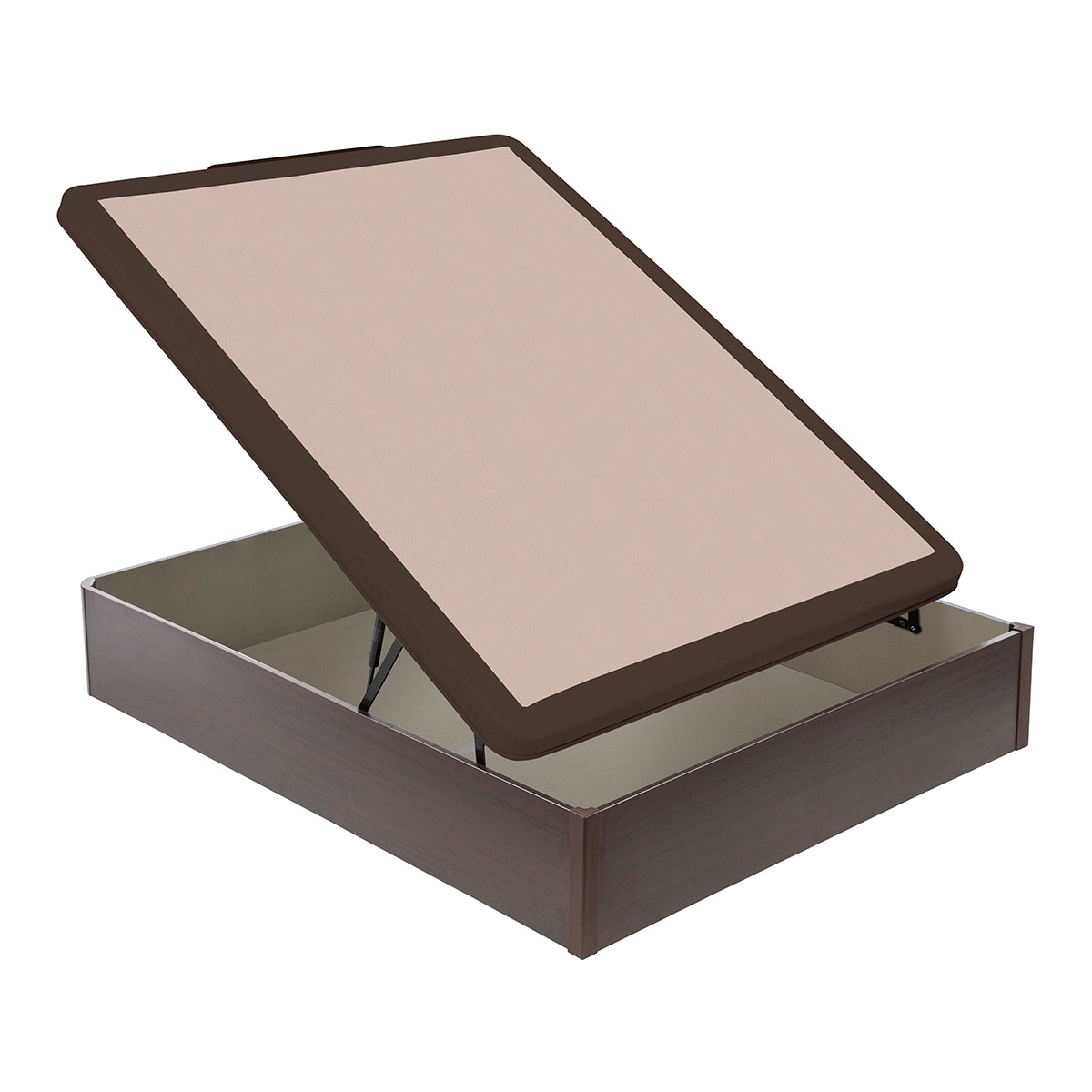 Canapé abatible de madera tejido 3D Flex - Wengué Cama 90 x 190 cm Wengué-3