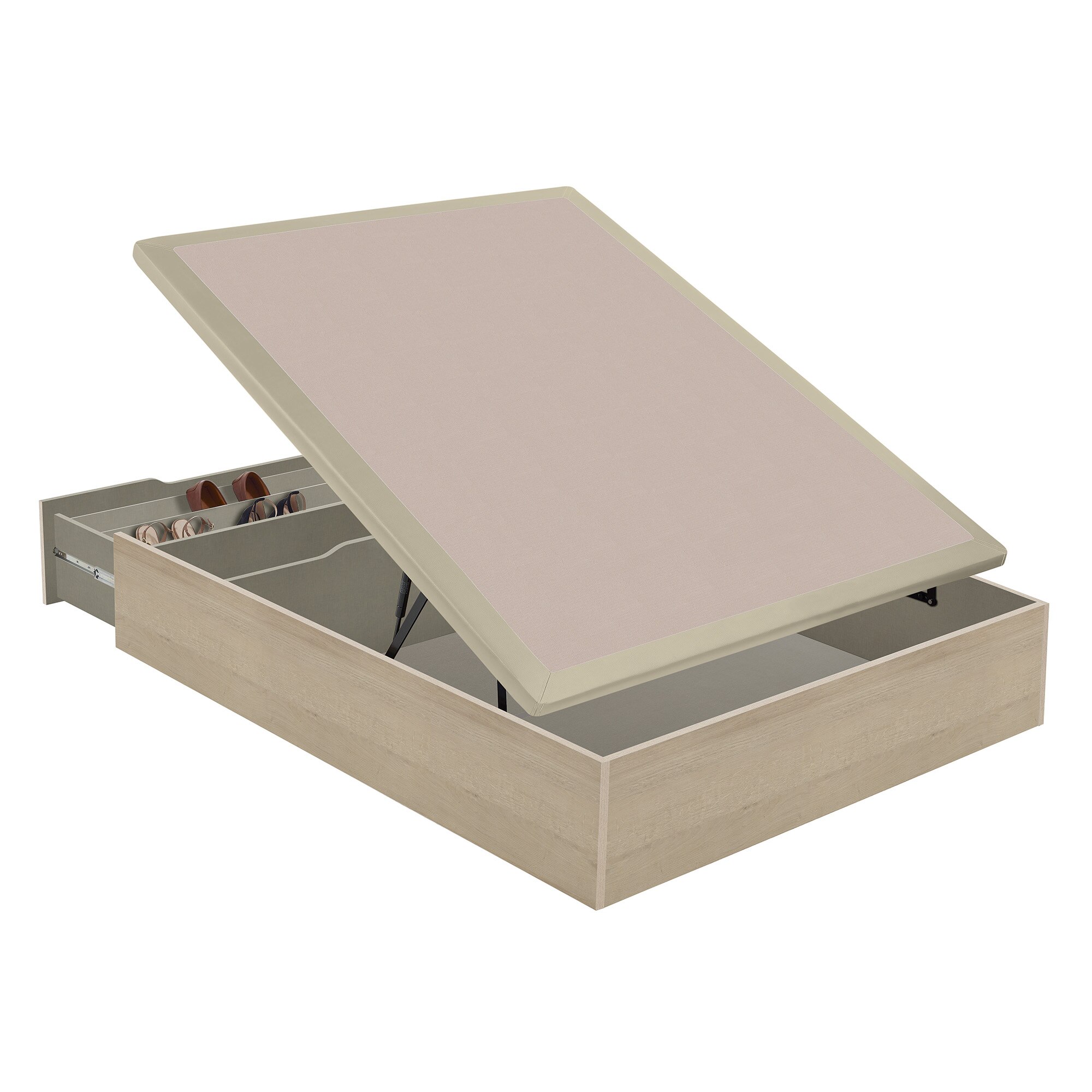 Imagen 2 de Canapé abatible con zapatero 25 Flex - Natural Cama 90 x 190 cm Natural