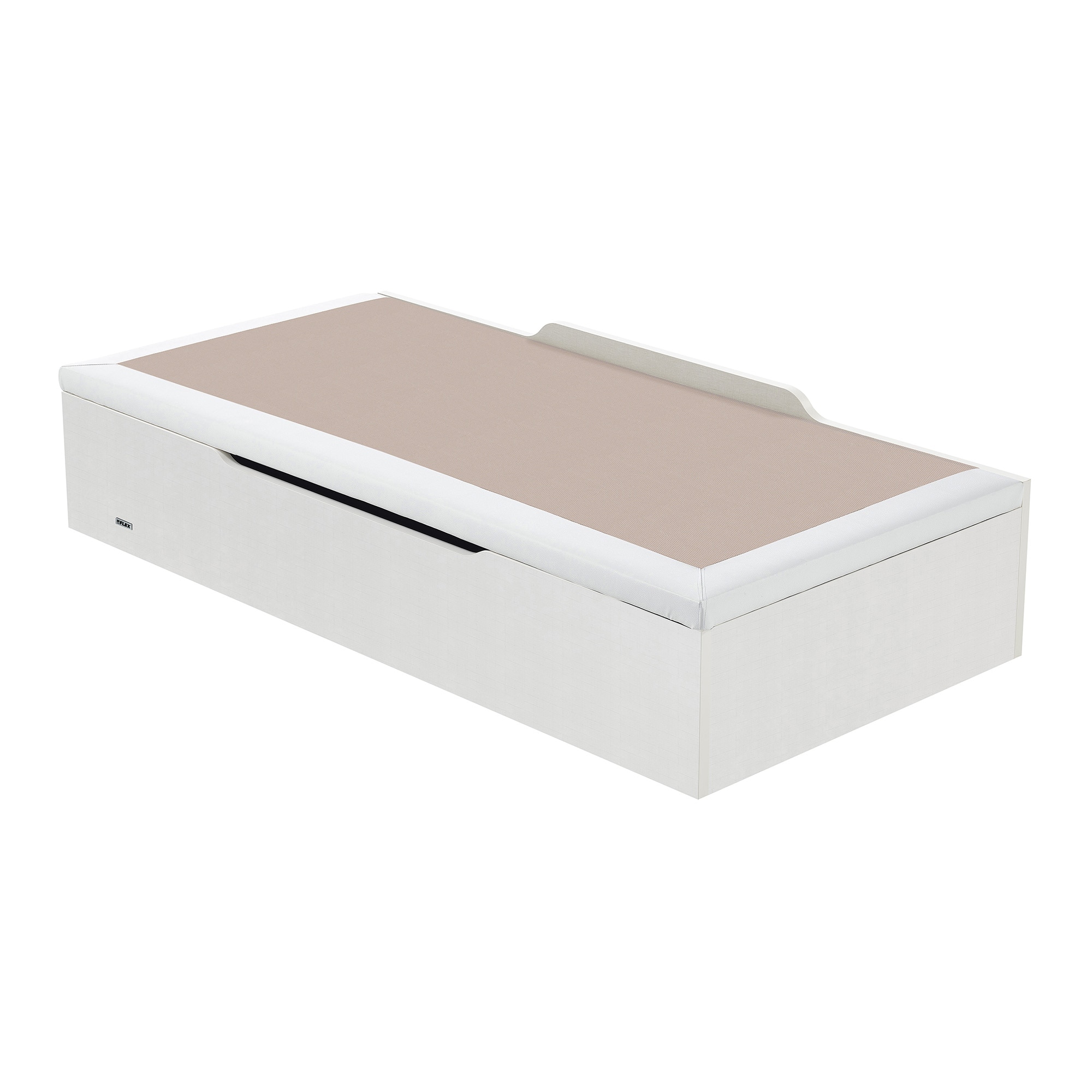 Canapé juvenil de madera apertura lateral ECI Lateral Flex - Blanco Cama 90 x 200 cm Blanco-2