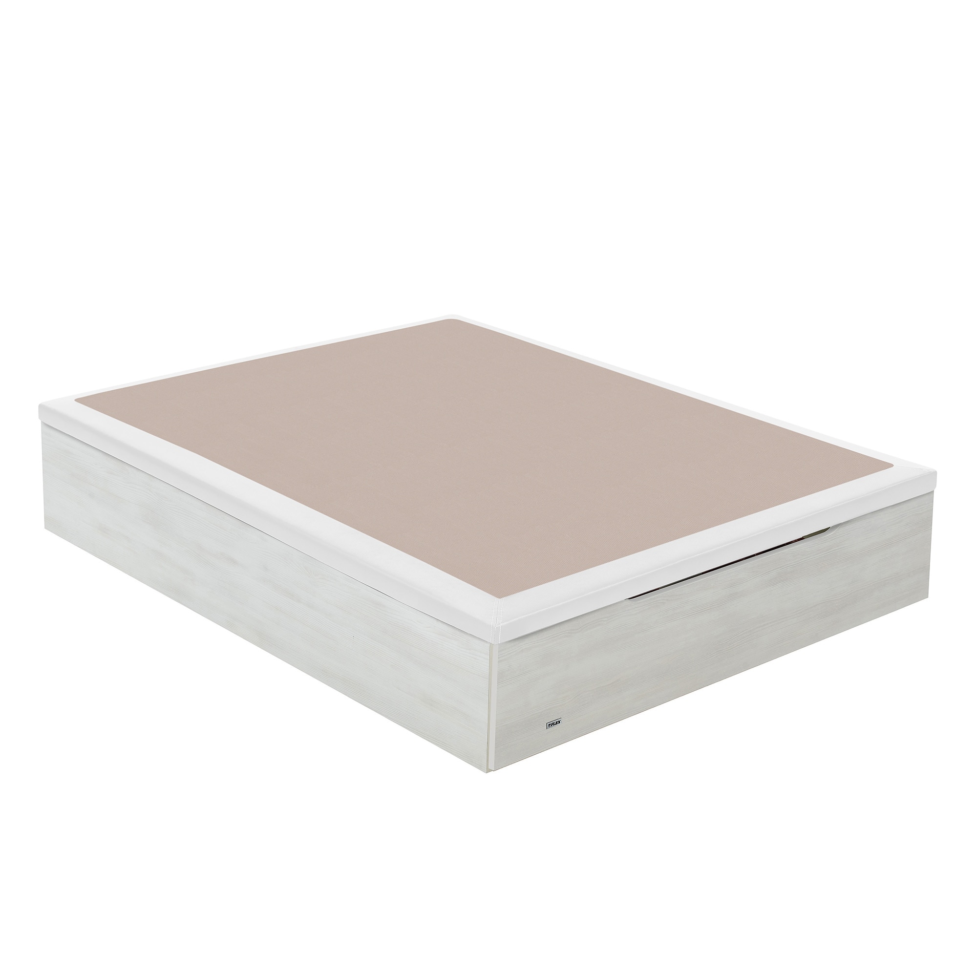 Canapé abatible con zapatero 25 Flex - Blanco veteado Cama 90 x 190 cm Blanco veteado-5