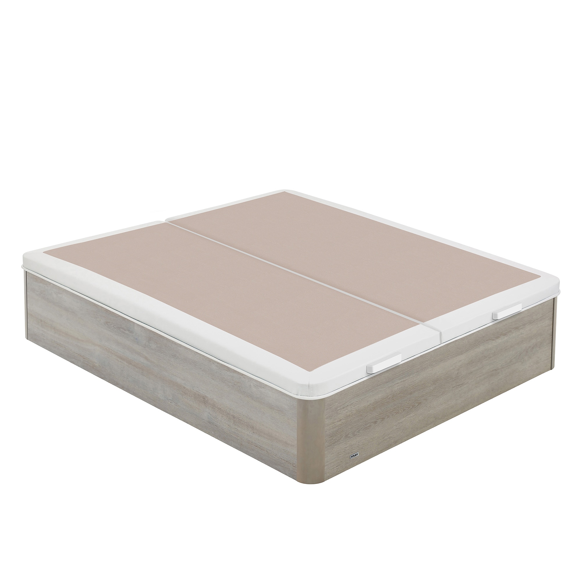 Canapé abatible de madera con 2 tapas 25 Flex - Gris Cama 150 x 190 cm Gris-2