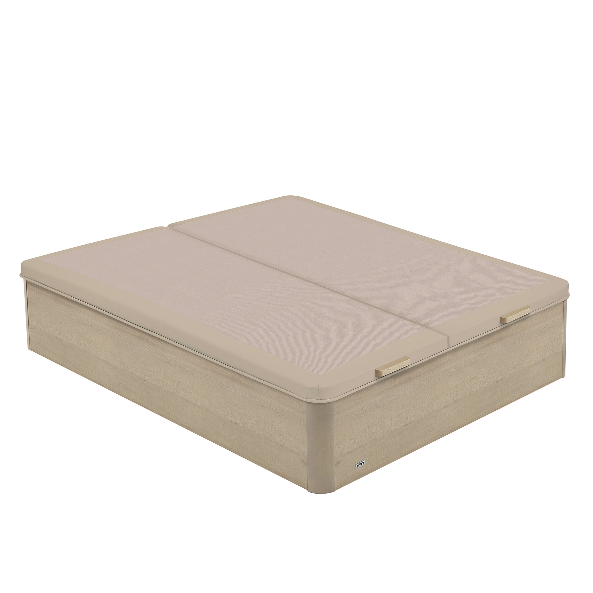 Canapé abatible de madera con 2 tapas 25 Flex - Natural Cama 150 x 190 cm Natural-2