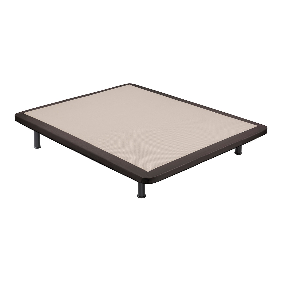 Base tapizada Polipiel 3D Flex - Marrón Cama 180 x 200 cm Marrón-1