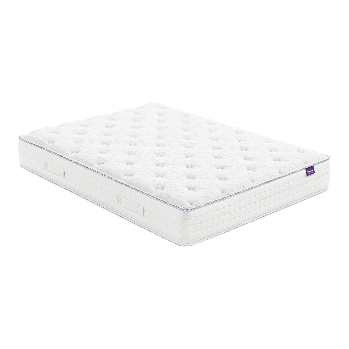 Colchón muelles ensacados firmeza media Esencia Pocket Flex - Blanco Cama 80 x 190 cm Blanco-1
