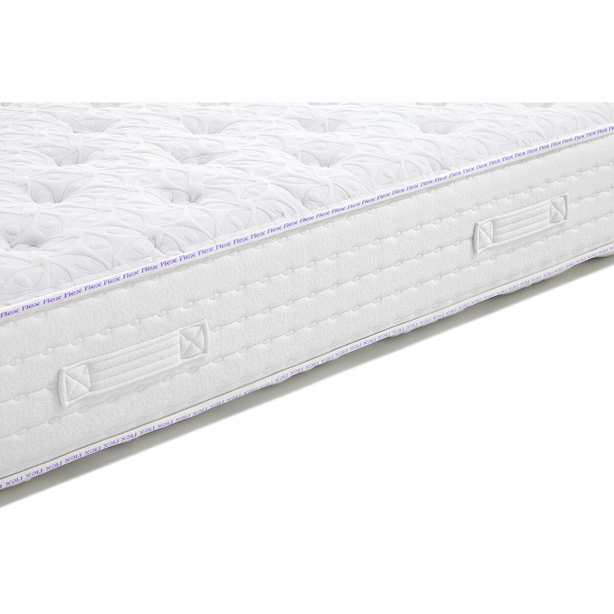 Colchón muelles ensacados firmeza media Esencia Pocket Flex - Blanco Cama 80 x 190 cm Blanco-3
