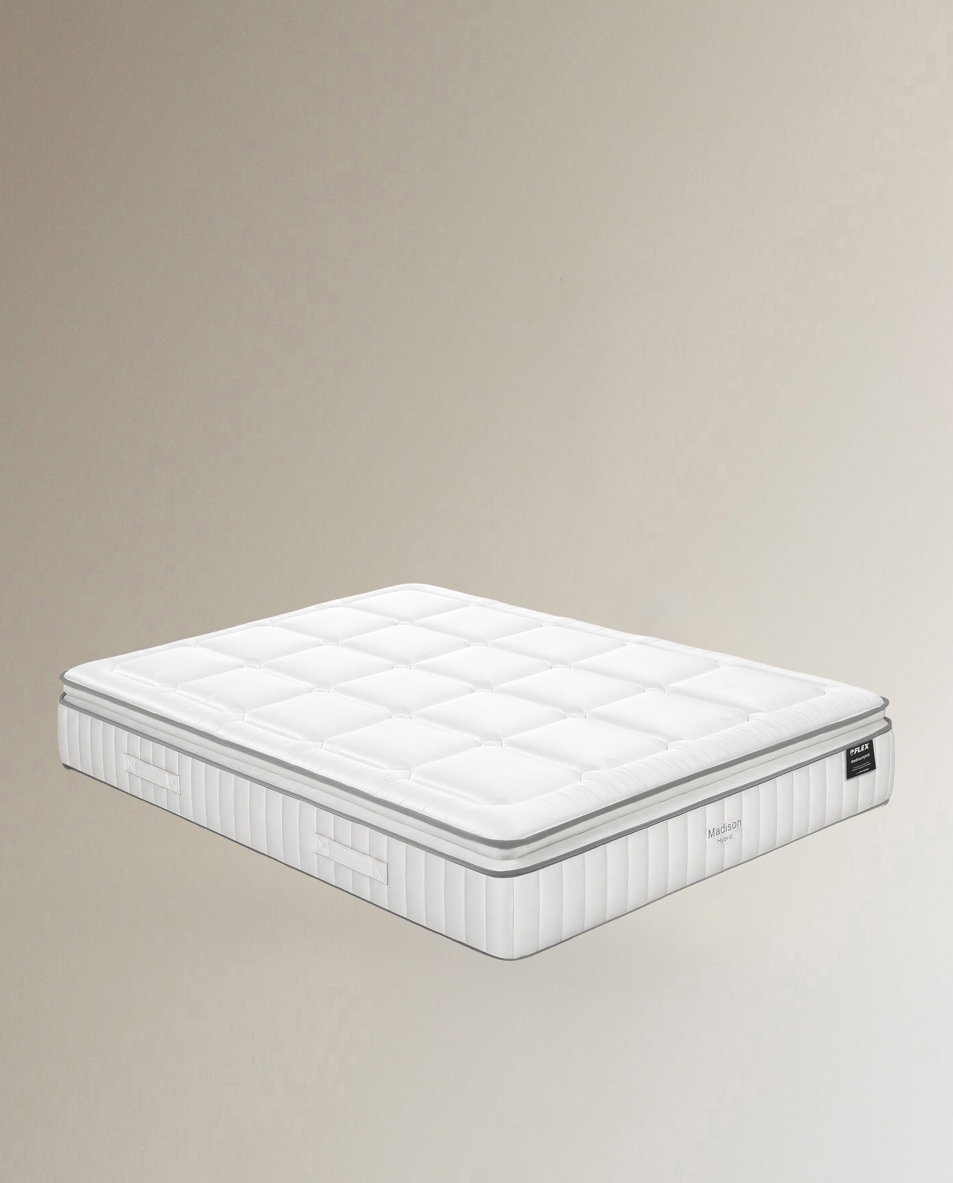 Colchón de muelles ensacados Madison Hybrid de Flex - Blanco Cama 105 x 190 cm Blanco-1