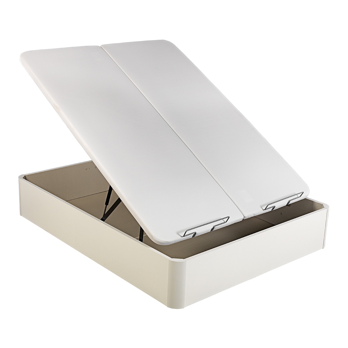 Imagen 2 de Canapé abatible con 2 tapas Preferent 3D Pikolin - Blanco Cama 150 x 190 cm Blanco