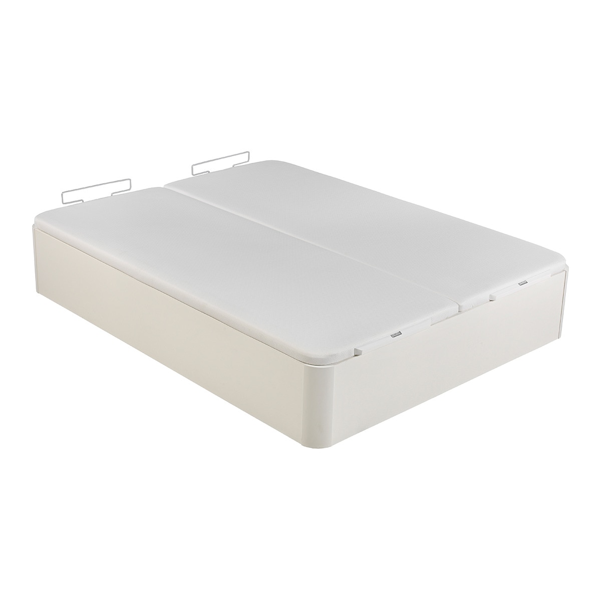 Imagen 3 de Canapé abatible con 2 tapas Preferent 3D Pikolin - Blanco Cama 150 x 190 cm Blanco