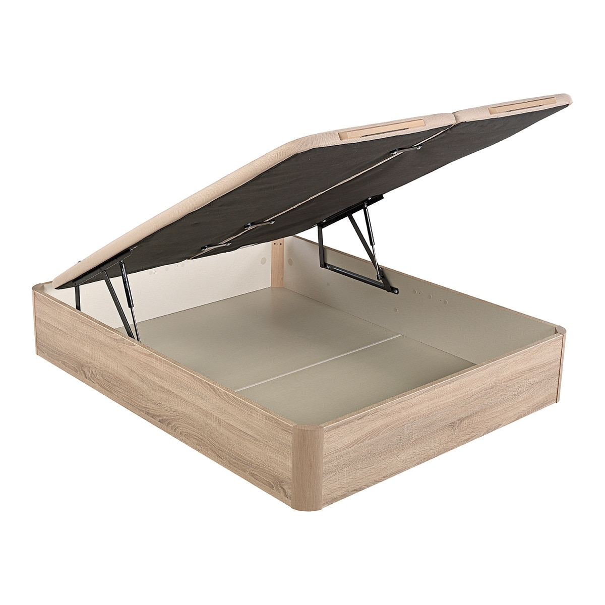 Imagen 1 de Canapé abatible con 2 tapas Preferent 3D Pikolin - Natural Cama 150 x 190 cm Natural