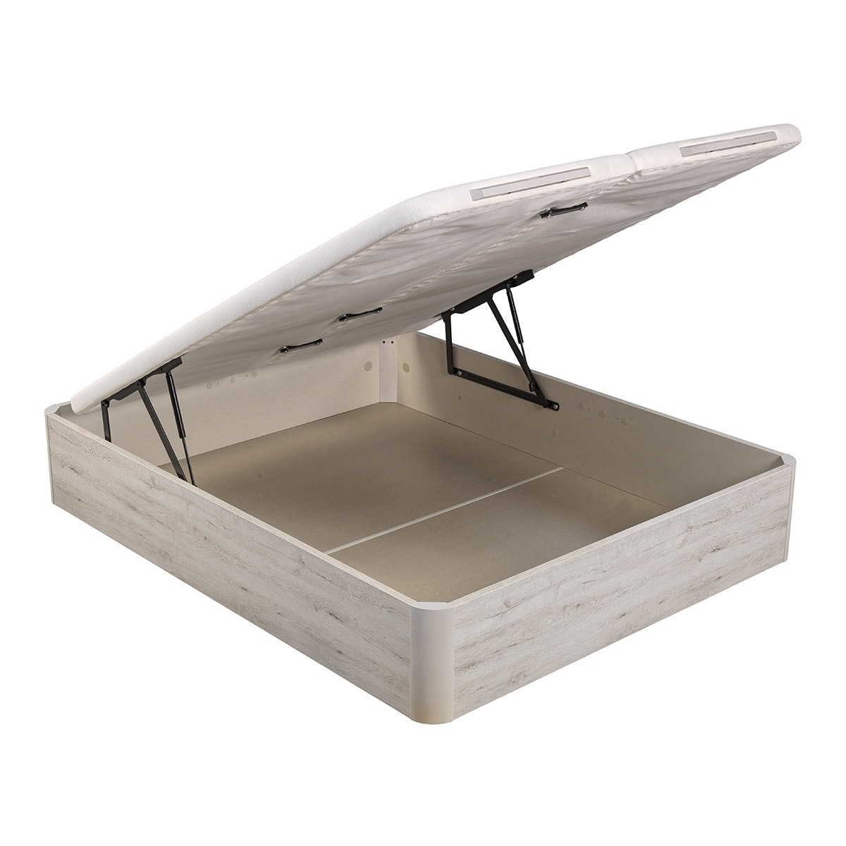 Imagen 1 de Canapé abatible con 2 tapas Preferent 3D Pikolin - Glaciar Cama 150 x 190 cm Glaciar