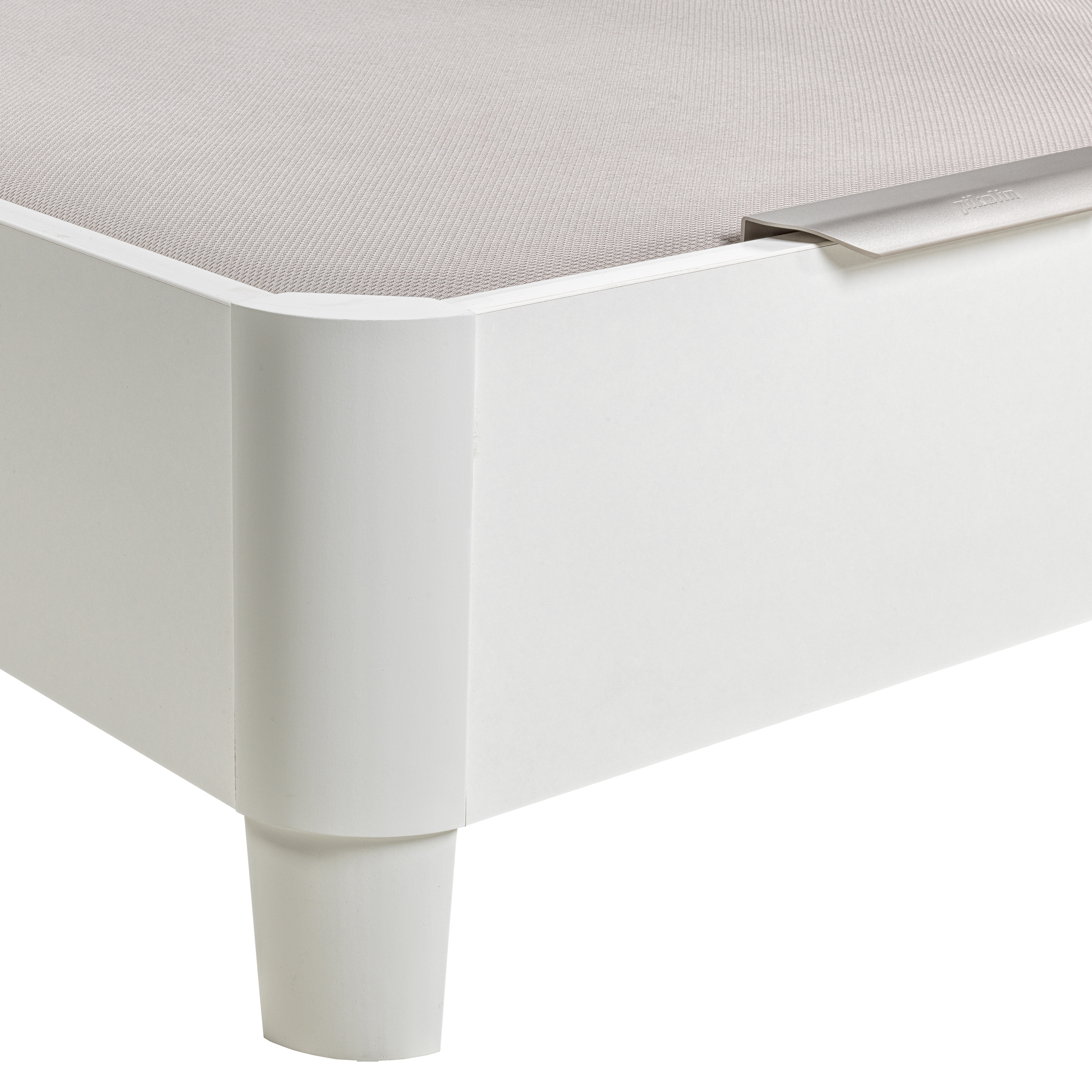 Canapé abatible de madera con patas Design Pikolin - Blanco Cama 150 x 200 cm Blanco-5