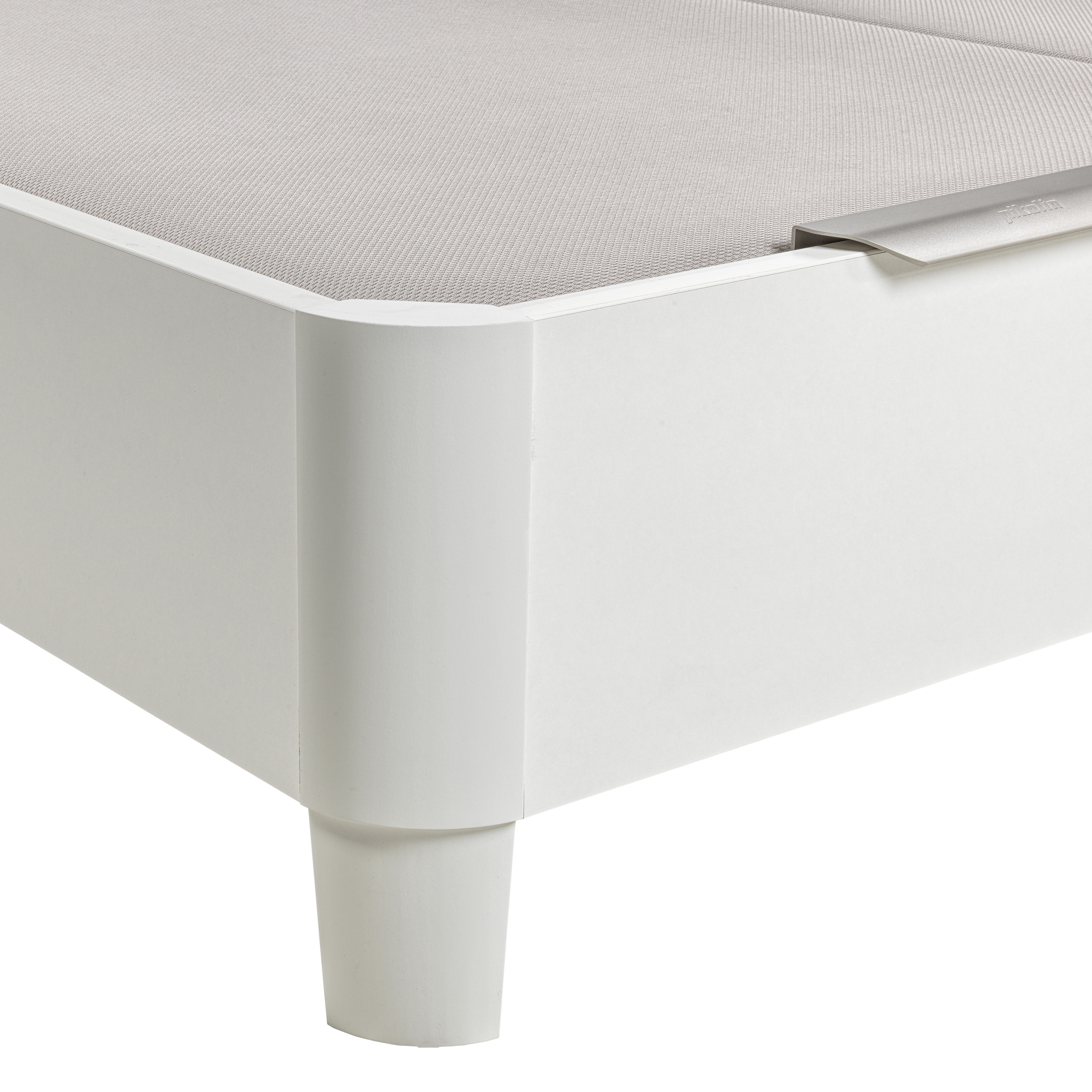 Canapé abatible de madera con 2 tapas y patas Design 2T Pikolin - Blanco Cama 150 x 200 cm Blanco-5
