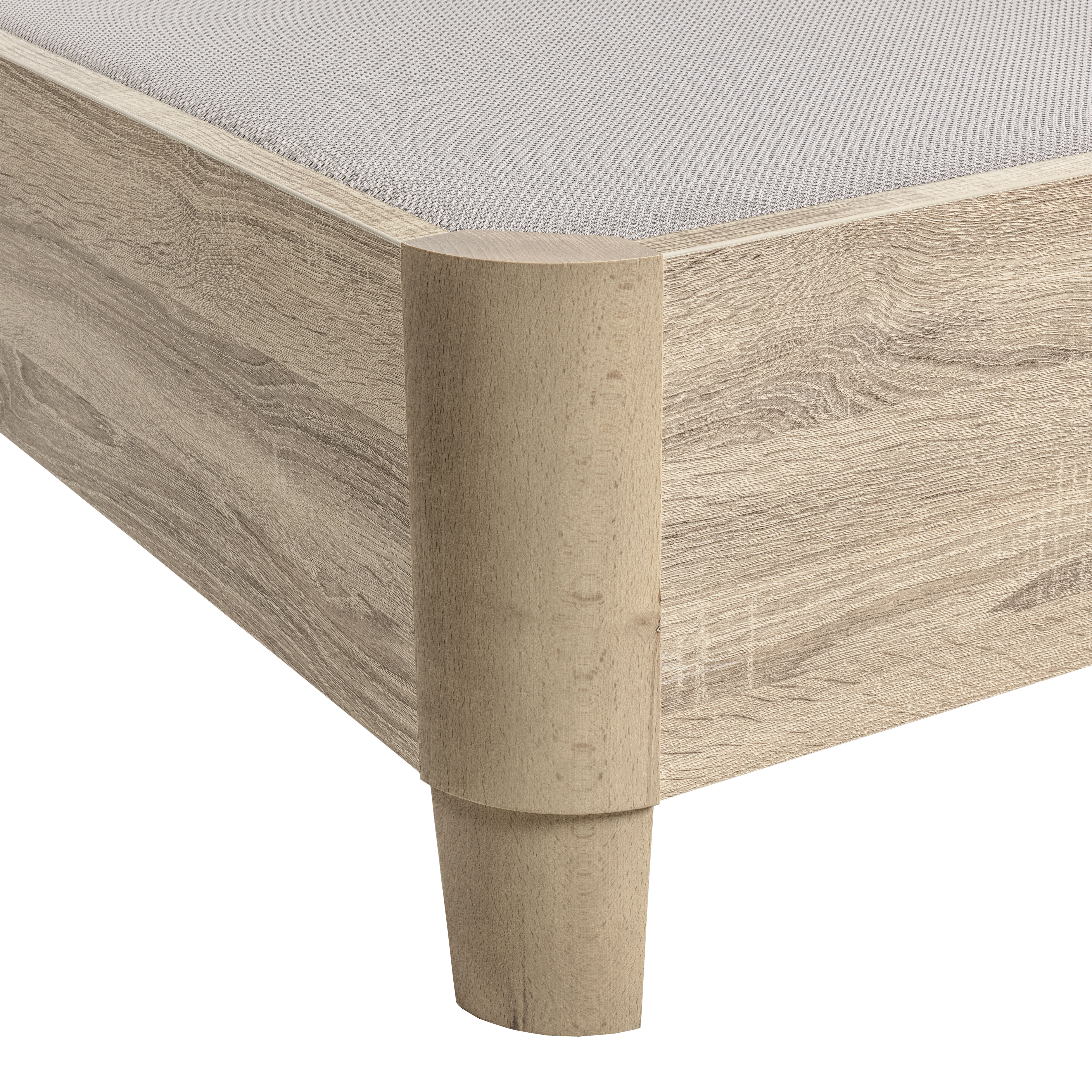 Canapé abatible de madera con 2 tapas y patas Design 2T Pikolin - Natural Cama 150 x 200 cm Natural-5