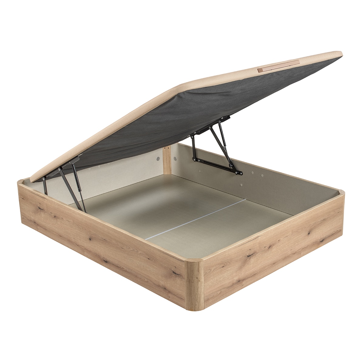 Canapé abatible de madera 3D Preferent Pikolin - Roble Cama 80 x 200 cm Roble-1